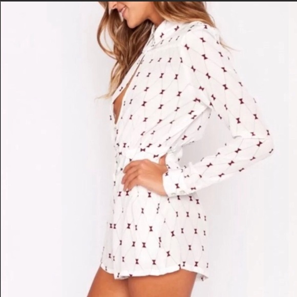 Stone cold fox silk Riley romper size 2 - Picture 3 of 8